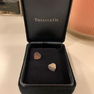 AUTHENTIC Return to Tiffany Heart Tag Sterling Silver Earrings